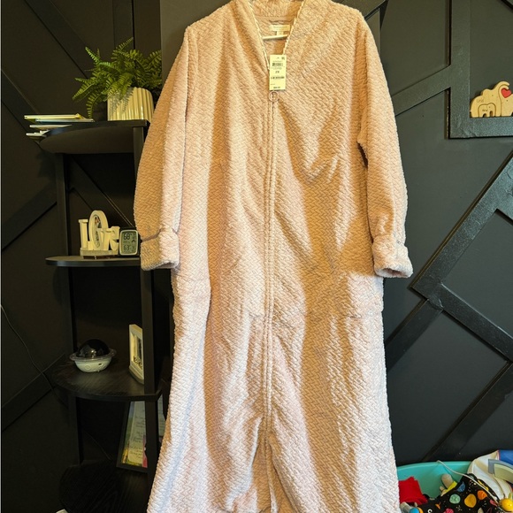 Charter Club Other - Charter Club Pink Quilted Robe – Zip-Up Lounge & Sleepwear – NWT – Size 2x